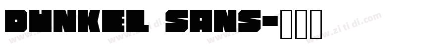 dunkel sans字体转换